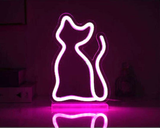 Inscripție I-total Xl2761e Led Pisică 15x23cm