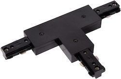 Lucide Schienen T-Verbinder 1-Phasen Schienensystem Schwarz Verlängerung 09950 07 30