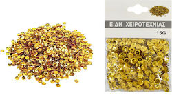 Plastic Craft Sequin Gold 15gr