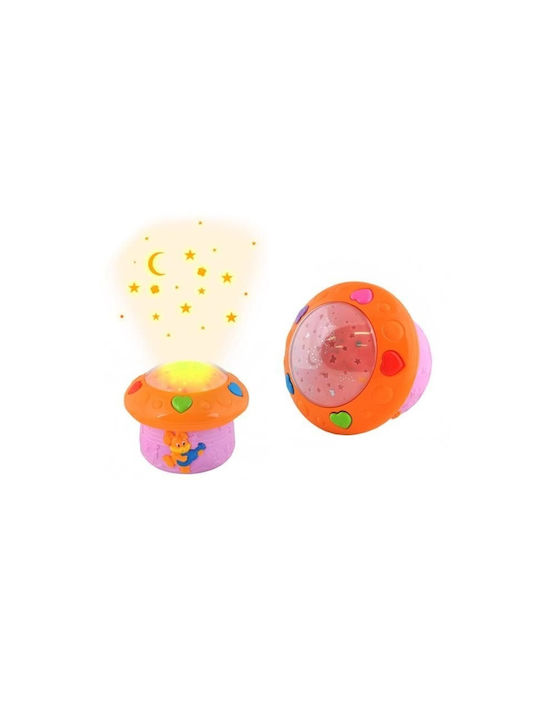 Idealstore Proiector de Lumină de Noapte Baby Dreams Dimensiuni 16,5 X 15cm Funcție de Detectare a Vocii Control al Volumului Include 12 Melodii Stimulează Dezvoltarea Abilităților Îmbunătățește Calitatea Somnului