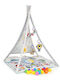 Play Tent Mat 20 Colored Balls Ecotoys Toys Cc8734 Gray