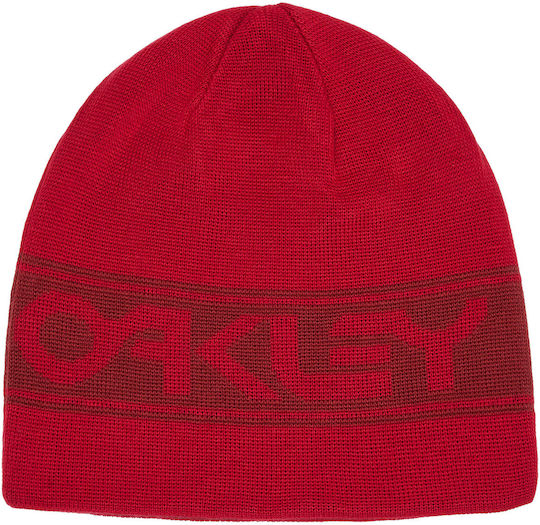 Tnp Reversible Beanie Unisex Reversibil Căciulă Tricotat în culoarea Roșu
