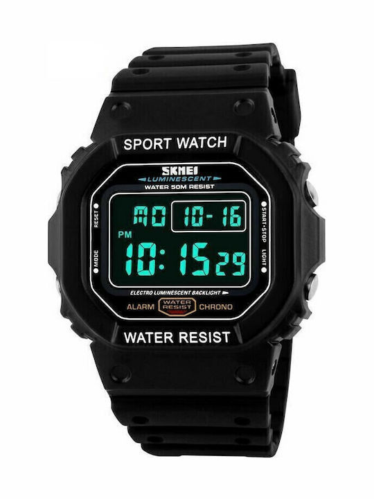 Skmei 1134 Digital Men's Watch 51mm Battery with Rubber Strap Black
