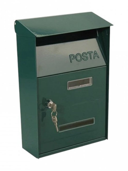Technomax Outdoor Mailbox Metallic in Green Col...