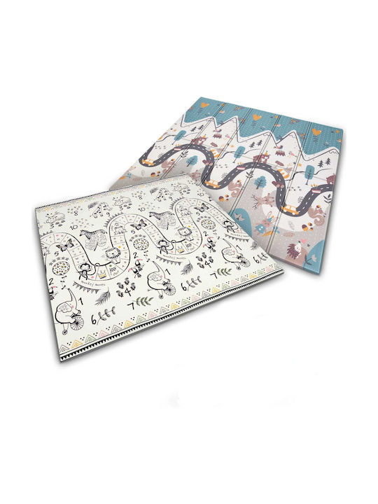 First Steps Folding Mat Dual-Sided Foam Idealstore Size 200 X 180 X 1 Heat Resistant Anti-Slip System Warm Prints Easy to Maintain