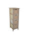 Drawers Storage Wooden with 4 Drawers L26xW32xH80cm