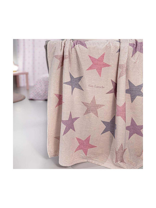 Guy Laroche Κουβέρτα Fleece Pudra 220x160εκ.