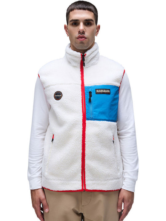 Yupik Men's Fleece Cardigan Beige Dimity