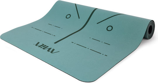 AMILA Exercise Mat Yoga Green (183x65x0.4cm)