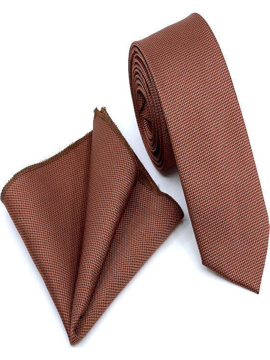 Herren Krawatten Set in Orange Farbe