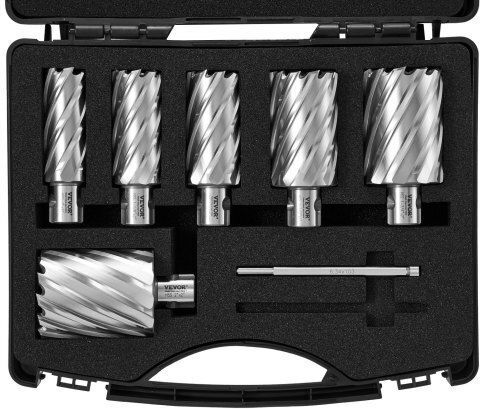 Vevor Cutting Tool Set HSS for Groove Shaping in Metal with Guide 6pcs