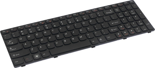 Movano Лаптоп Клавиатура за Lenovo G570 с Рамка и Английски Език (САЩ) в Черен Цвят KL/LE-G570