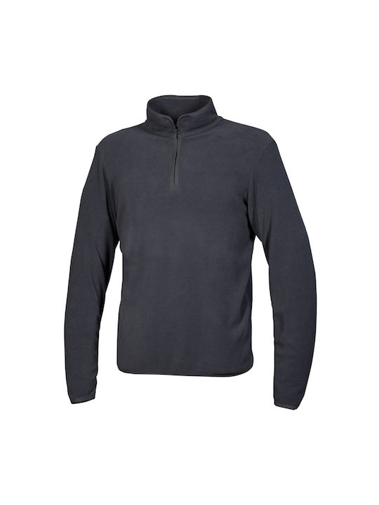 Cofra Ανδρικό Μακρυμάνικο Φούτερ Εργασίας Γκρι Fleece
