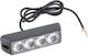 LED Blitzlicht Polizei-Sicherheitsleuchten Rot DC12V 4 LED OEM