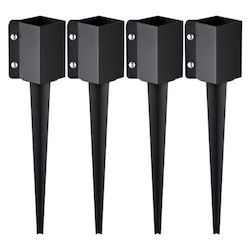 Vevor Diele für Gartenboden aus Metall 60.96x10.16cm 4Stück