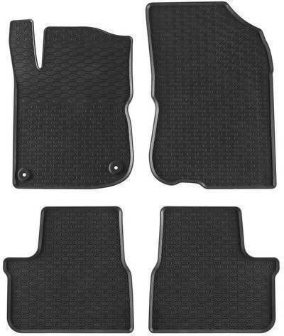 Gummimatten Geyer & Hosaja Peugeot 2008 2013-2019 208 2012-2019 4 Stück Schwarz 859/4c