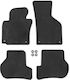 Rubber Mats Geyer & Hosaja Vw Golf V 2003-2008 Golf Vi 2008-2013 Jetta Iii 2005-2010 Scirocco Iii 2008 Seat Leon 2006-2012 4 Pieces Black 805/4c