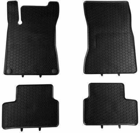 Rubber Mats Geyer & Hosaja Mercedes A Class W177 B Class W247 2018+ Cla C118 Gla H247 2019+ 4 Pieces Black 905/4c