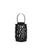 Next Felinar Sticlă Negru 19x19x32buc 1buc