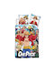 Aymax Set Kids Duvet Cover Single with Pillowcase Cotton Multicolored 140x200cm
