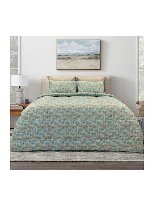 Lino Home Sheet Sets Queen 240x260cm. Ventilator Petrol 4pcs