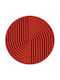 Wallity Wanddekoration Geometrisches Element Rote aus Hölzern 33x2x33cm