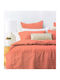 Ariete Duvet Cover Set Cotton Queen with 2 Pillowcases 240x260 Peaches