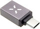 Fixed KF2341365 Конвертор USB-A Мъжки към USB-C Женски Сив