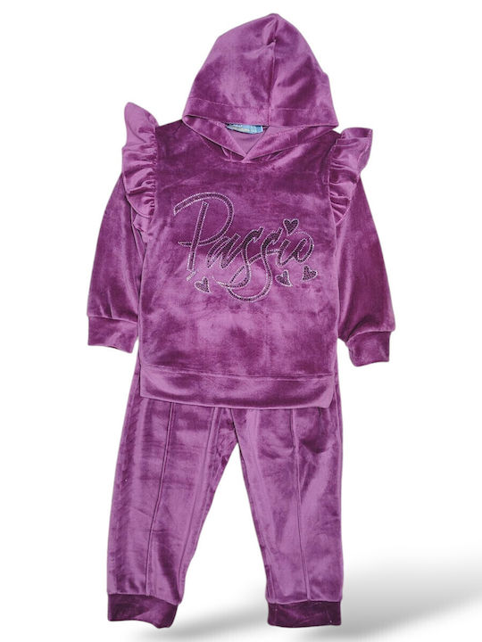 Kinder-Set mit Hose Winter 2Stück burgundy