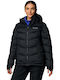 Abbott Peak Ii Women's Long Puffer Jacket Waterproof for Winter with Hood Black