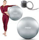 NEO Sport Μπάλα Pilates 65cm σε Ασημί Χρώμα