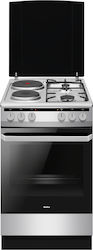 Amica Independent cu Plite pe Gaz & Electricitate Inox 58ME2.35HZPPXV Amica Independent cu Plite pe Gaz & Electricitate Inox 58ME2.35HZPPXV