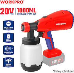 WorkPro WP397005 Електрически Пистолет За Боядисване 20V Solo 0.76л WorkPro WP397005 Електрически Пистолет За Боядисване 20V Solo 0.76л