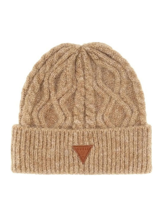 Beanie Frauen Beanie Gestrickt in Braun Farbe