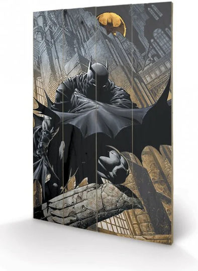 Imprimare Batman pe lemn 40x59 Veghea de Noapte