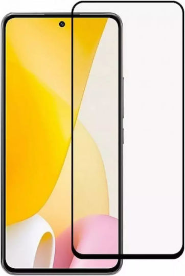 Techwave 5D 0.3mm Adeziv complet Full Face Tempered Glass Negru (Xiaomi 12 Lite)