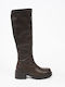 Leder Damenstiefel Braun