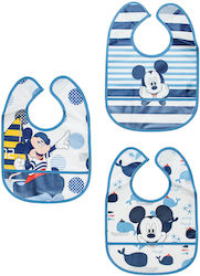 Alouette Mickey Mouse Wasserdicht Lätzchen Stoff mit Bügelverschluss und Schlaufe & Tasche Mehrfarbig für 6 m+ 3Stück Alouette Mickey Mouse Wasserdicht Lätzchen Stoff mit Bügelverschluss und Schlaufe & Tasche Mehrfarbig für 6 m+ 3Stück