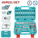 Total Set Ratchet 1\4" 46pcs