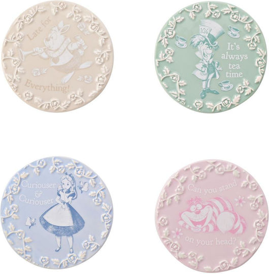 Round Coaster Ceramic 4pcs
