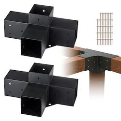 Vevor Βάση για Πέργκολα από Ατσάλι 10.1x10.1cm 2τμχ