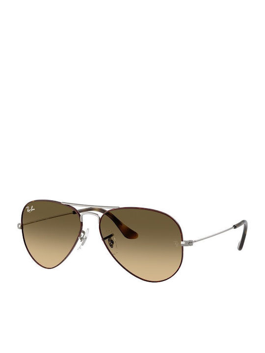 Ray Ban Aviator Unisex Sunglasses with Silver M...