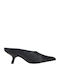 Mules with Low Heel in Black Color