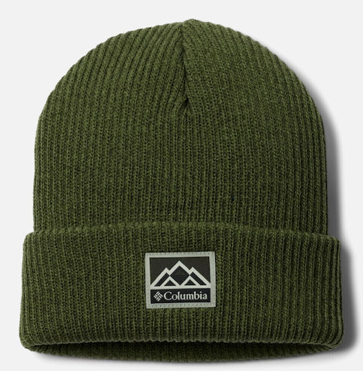 Whirlibird Cuffed Beanie Unisex Beanie Knitted in Green color