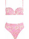 Set Bikini Floral Ροζ