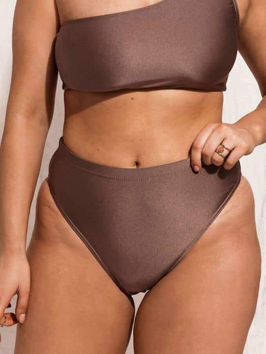 Luigi Bikini Slip High Waist Coffee