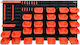 Organizer-Panel Aufbewahrungsboxen Zubehör Vorel 79771 Größe 475 x 272 x 15 mm 48 Stück