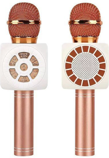 Μικρόφωνο Karaoke Ασύρματο MC870 Ροζ Χρυσό