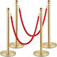 Velvet Ropes & Gold Posts Vevor 1.5m 4pcs Tdzqthrsglzj4238fv0