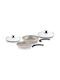 Fissler Ceratal Comfort Set De Tigăi Din Aluminiu Gri Cu Acoperire Antiaderentă 4 Piese